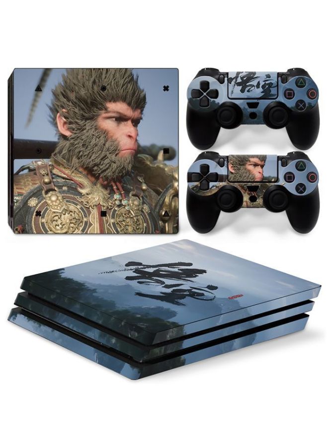 PS4 PRO Host Sticker Body Sticker PRO Pain Machine Sticker Handle Sticker Black Myth Goku-Color:TN-P4Pro-8002 - Image 4