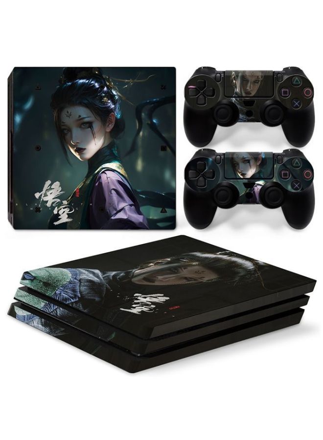 PS4 PRO Host Sticker Body Sticker PRO Pain Machine Sticker Handle Sticker Black Myth Goku-Color:TN-P4Pro-8002 - Image 1