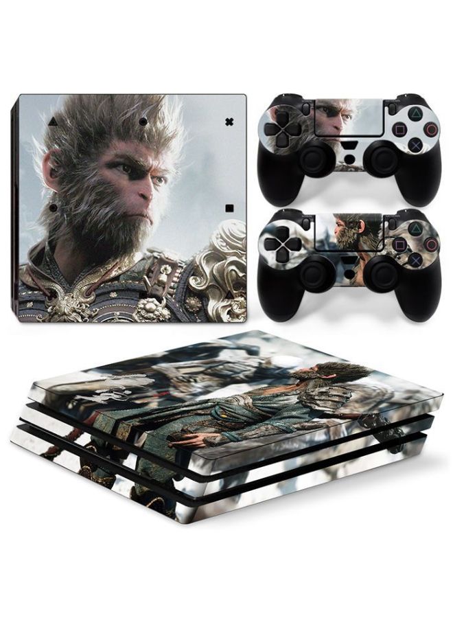 PS4 PRO Host Sticker Body Sticker PRO Pain Machine Sticker Handle Sticker Black Myth Goku-Color:TN-P4Pro-8002 - Image 5