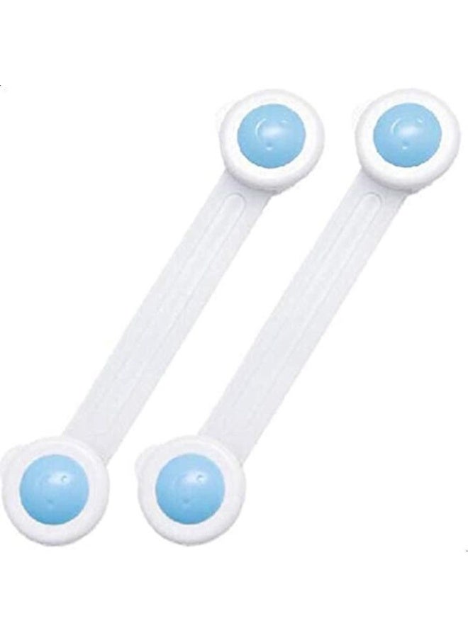 2-Piece Flexible Silicone Child Safety Locks - For Refrigerators, Drawers, and Cabinets - Image 1