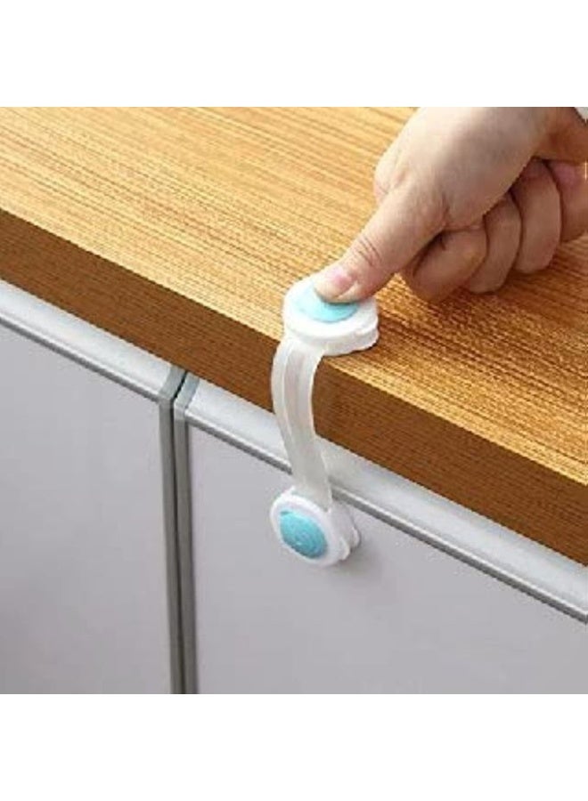 2-Piece Flexible Silicone Child Safety Locks - For Refrigerators, Drawers, and Cabinets - Image 2