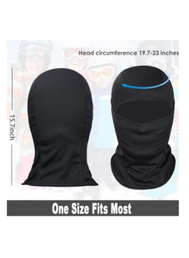 virenia 2-Pack Breathable Full Face Mask – Black & Grey – for Skiing, Motorcycle, Running & UV Protection – Lightweight & Durable - Image 4