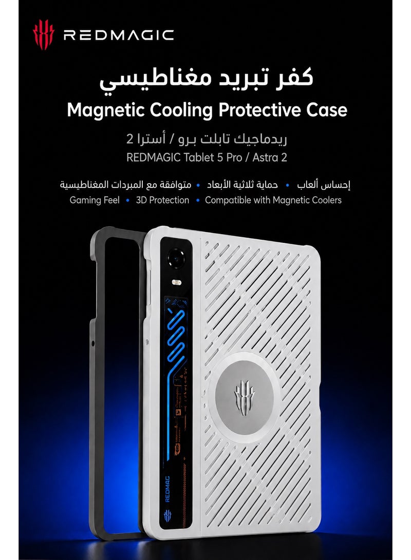 REDMAGIC Astra 2 Original Gaming Cooling Case for Redmagic Astra 2 5 pro tablet– Magnetic Protective Cover with Advanced Cooling & Ventilation Design, Full Protection for ( RedMagic Astra 2 - 5 Pro Tablet ) - Image 2