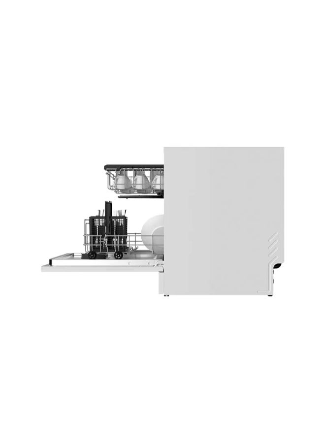 GENERAL SUPREME Tabletop Dishwasher, 8 Programs, 8 Place, 2 Racks, Extra Dry, Digital Display, White. GSDWT8208WH - Image 3