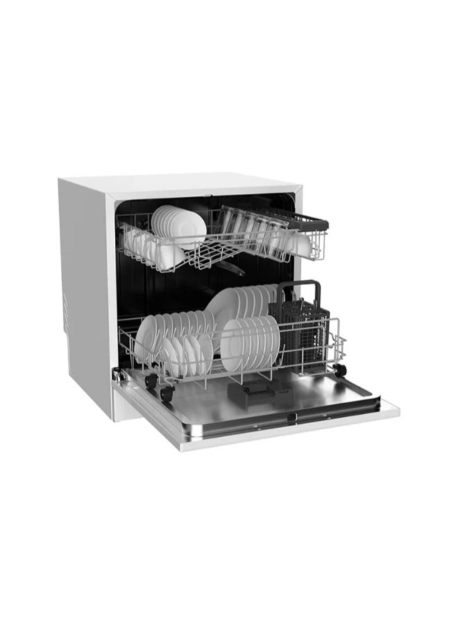 GENERAL SUPREME Tabletop Dishwasher, 8 Programs, 8 Place, 2 Racks, Extra Dry, Digital Display, White. GSDWT8208WH - Image 4