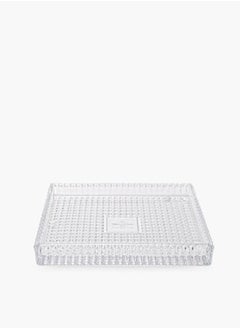 Villeroy & Boch Spiral Crystal Rectangular Tray 30x25cm  - Image 1