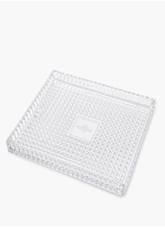 Villeroy & Boch Spiral Crystal Rectangular Tray 30x25cm  - Image 2
