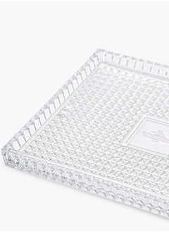 Villeroy & Boch Spiral Crystal Rectangular Tray 30x25cm  - Image 3