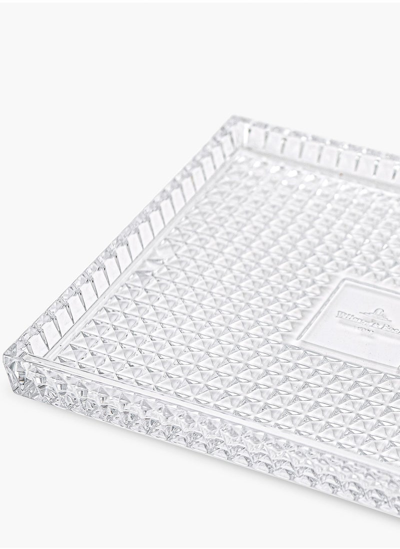 Villeroy & Boch - Spiral Crystal Rectangular Tray 30x25cm - Image 1