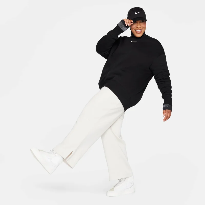 Nike Black Women's Sportswear Phoenix Fleece Sweatshirt for Women | Best Price UAE