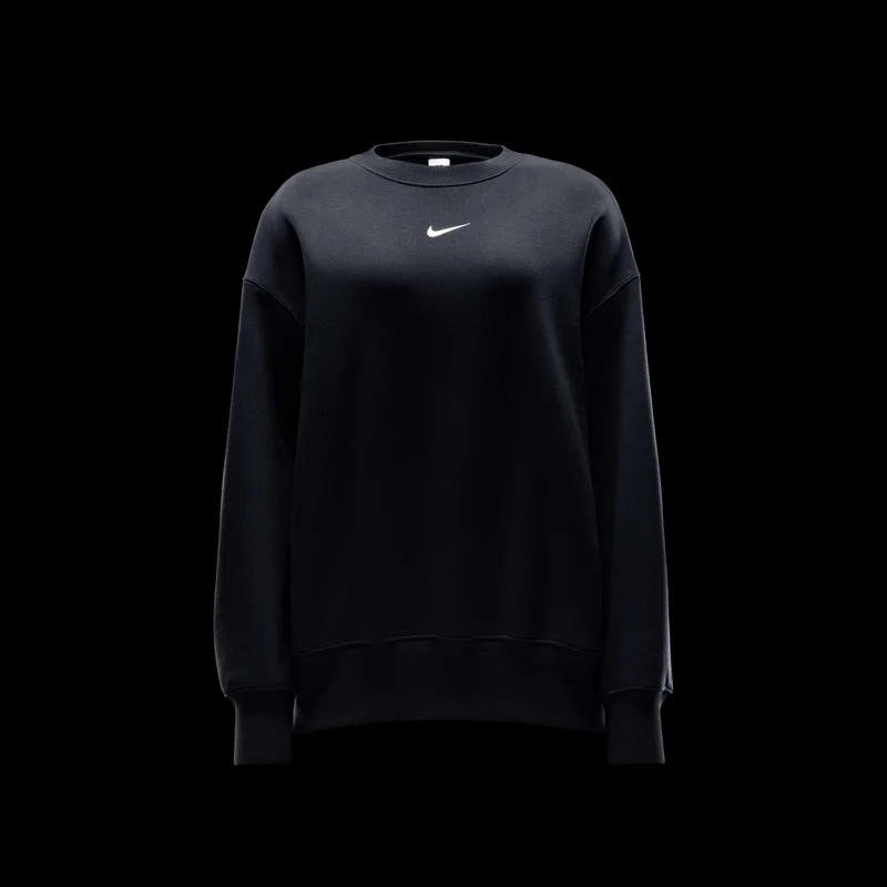Nike Black Women's Sportswear Phoenix Fleece Sweatshirt for Women | Best Price UAE