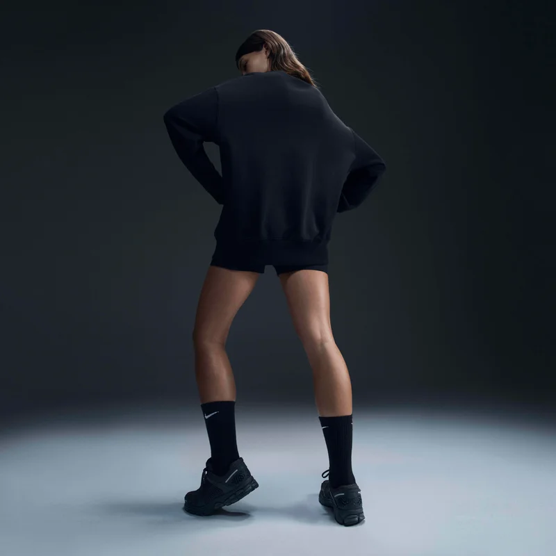 Nike Black Women's Sportswear Phoenix Fleece Sweatshirt for Women | Best Price UAE
