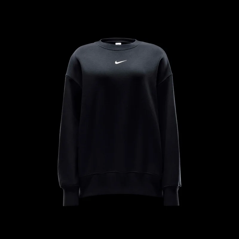 Nike Black Women's Sportswear Phoenix Fleece Sweatshirt for Women | Best Price UAE
