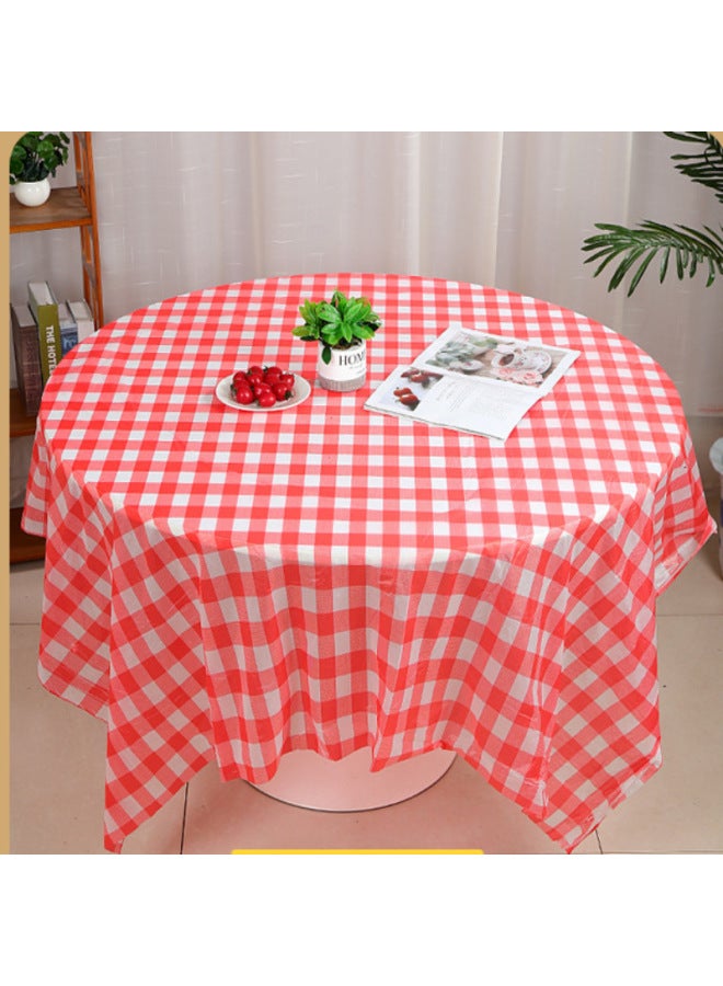 Disposable Tablecloth Round Table Plastic Tablecloth Printed Tablecloth Thickeneded Party Home Square Tablecloth Restaurant-Color:"green Apple" 1.6x 1.7m Sheets  - Image 2