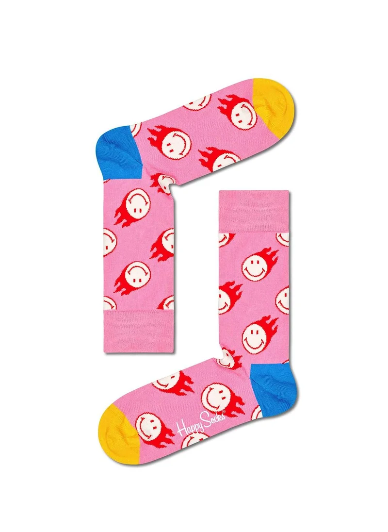 Happy Socks FLAMING SMILEY SOCK