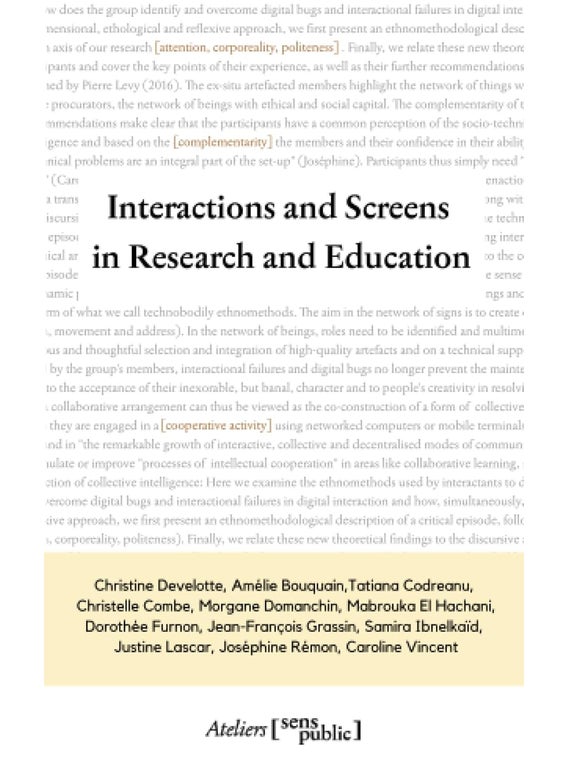 Interactions and Screens in Research and Education