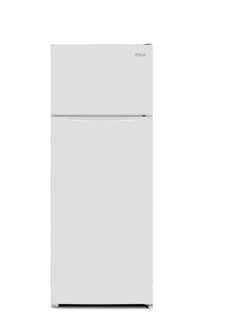 Super Classic Double Door Refrigerator with Freezer, 211 Liters, 7.4 Feet, White - SPCRF-387D - Image 2