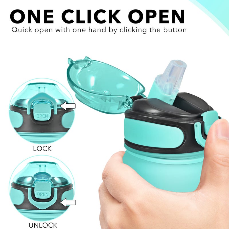 Enerbone 32 oz Drinking Water Bottle with Times to Drink and Straw, Motivational with Carrying Strap, Leakproof BPA & Toxic Free, Ensure You Drink Enough Water for Fitness Gym Outdoor - Image 5