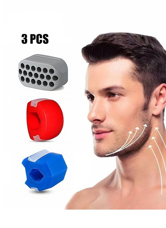 Generic 3 Pack Athletic Bundle Jaw Enhancer - Jaw, Face, and Neck Exerciser,Helps Reduce Stress and Cravings - Facial Exerciser,Masseter Ball of Face  - Image 1