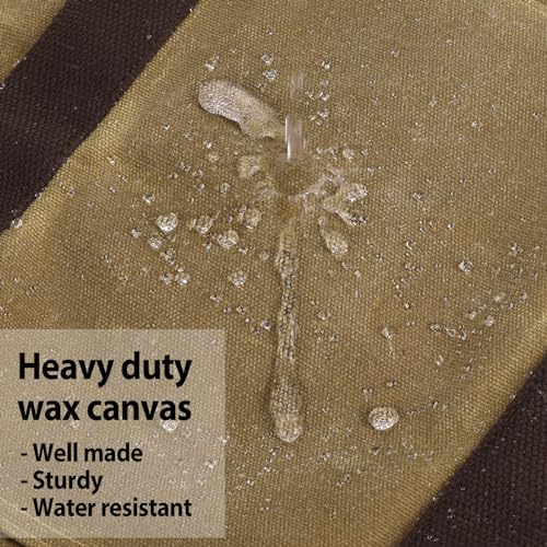 BONTHEE Extra Large Waterproof Firewood Log Carrier Canvas Firewood Holder Indoor with Shoulder Strap and Top Handles Contained Weight-Relief Pad for Easy Carry - Image 5