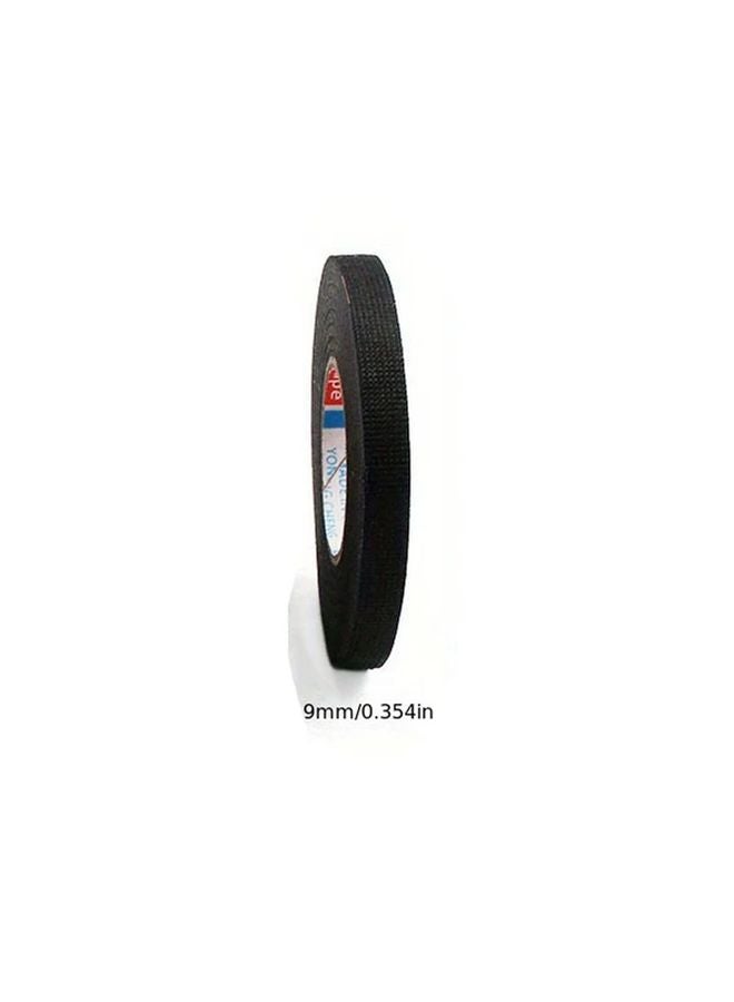 9mm Wide Black High Temperature Resistant Automotive Electrical Tape 15m - Image 1