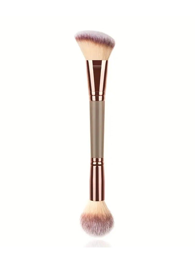ORiTi Double Ended Foundation Makeup Brushes Perfect for Applying Liquid Powder and Concealer Multifunctional Face Contour Highlight Powdr Brush - Image 1