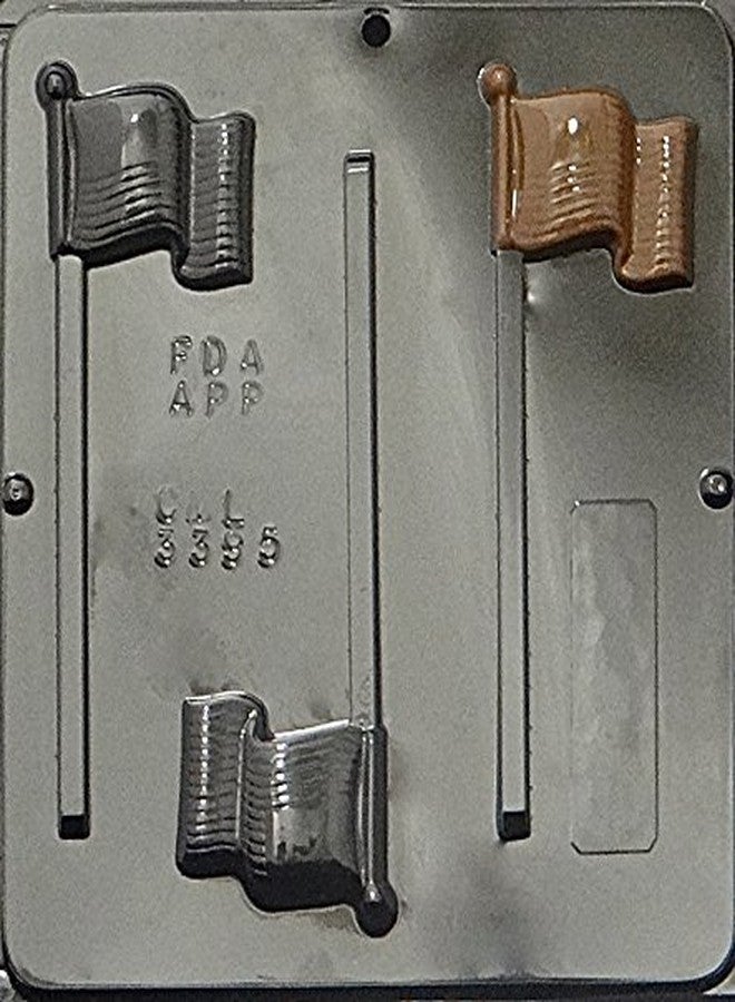 Lollipops American Flag Lollipop Chocolate Candy Mold 3395 - Image 4