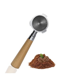 MIBRU Bottomless Portafilter 51mm For Delonghi Coffee Machine EC680/EC685 Replacement 3 Ear Handle Removable Filter Included Basket Premium Natural Wooden Handle  - Image 4