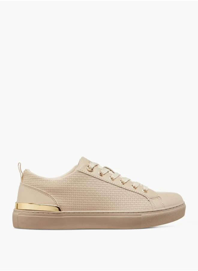 Celeste Women's Textured Sneakers with Lace-Up Closure