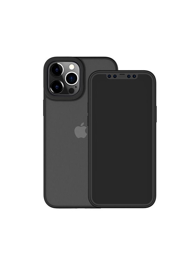 Recci - iPhone 12 Mini , protection for camera with thick frame. The case is transparent with black frame. The case is waterproof, fingerprint-resistant, and fall-resistant - Image 1