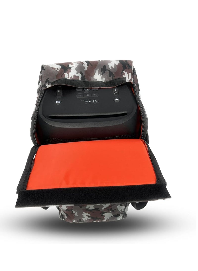 أنجري بول حقيبة تخزين آمنة لمكبر الصوت مع حقيبة سفر ذات حزام عملي متوافقة مع JBL PARTY BOX 310 (ARMY-G) - Image 2