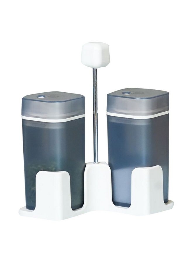Elemental Kitchen High Quality Spice Jar and Rack Set Grey 15.8 x 10.8 x 10.8 cm 89602012 - Image 1