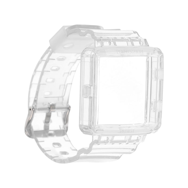 💍 ساعة قابل للتنفس من البولي يوريثان بطول قابل للتعديل مع إبزيم فضي - Image 1