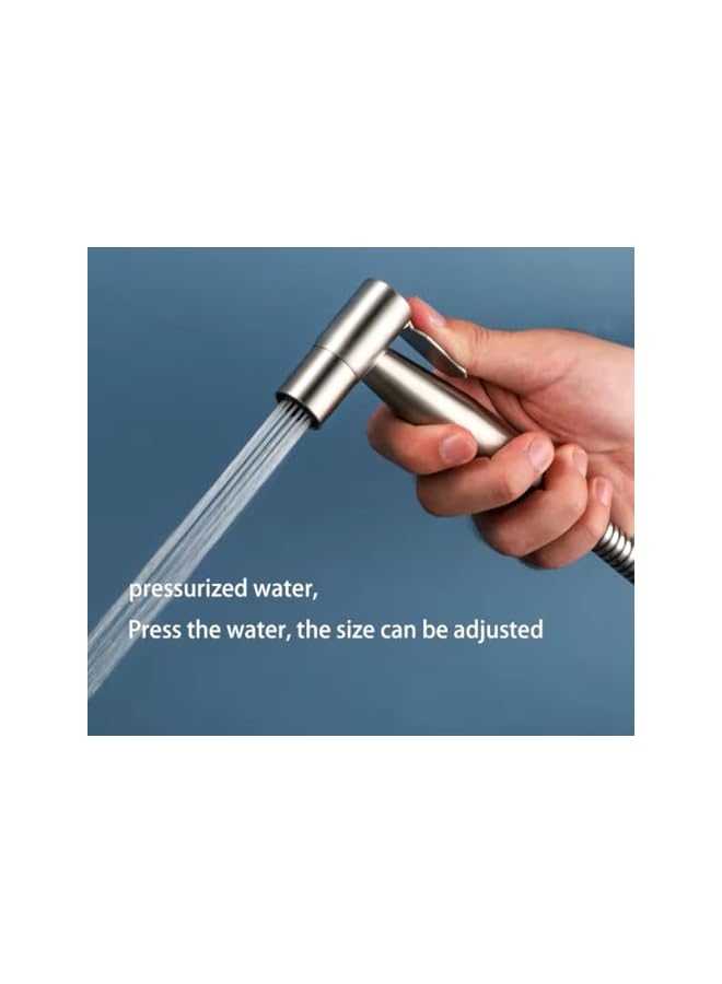 The Bros Stainless Steel Toilet Sprayer Gun, Hand Bidet Faucet for Bathroom, Hand Shower Head, Self Cleaning (1) - Image 3