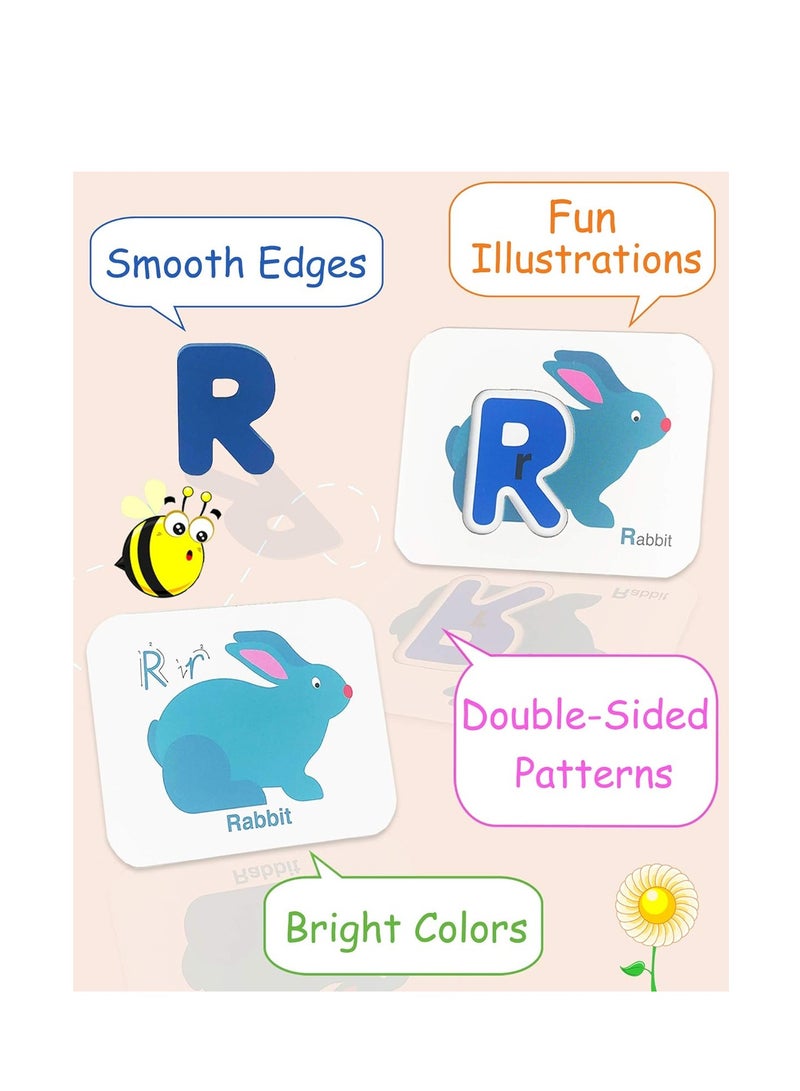 Number and Alphabet Flash Cards for Toddlers 3-5 Years, ABC Montessori Educational Toys Gifts for 3 4 5 Year Old Preschool Learning Activities  - Image 4