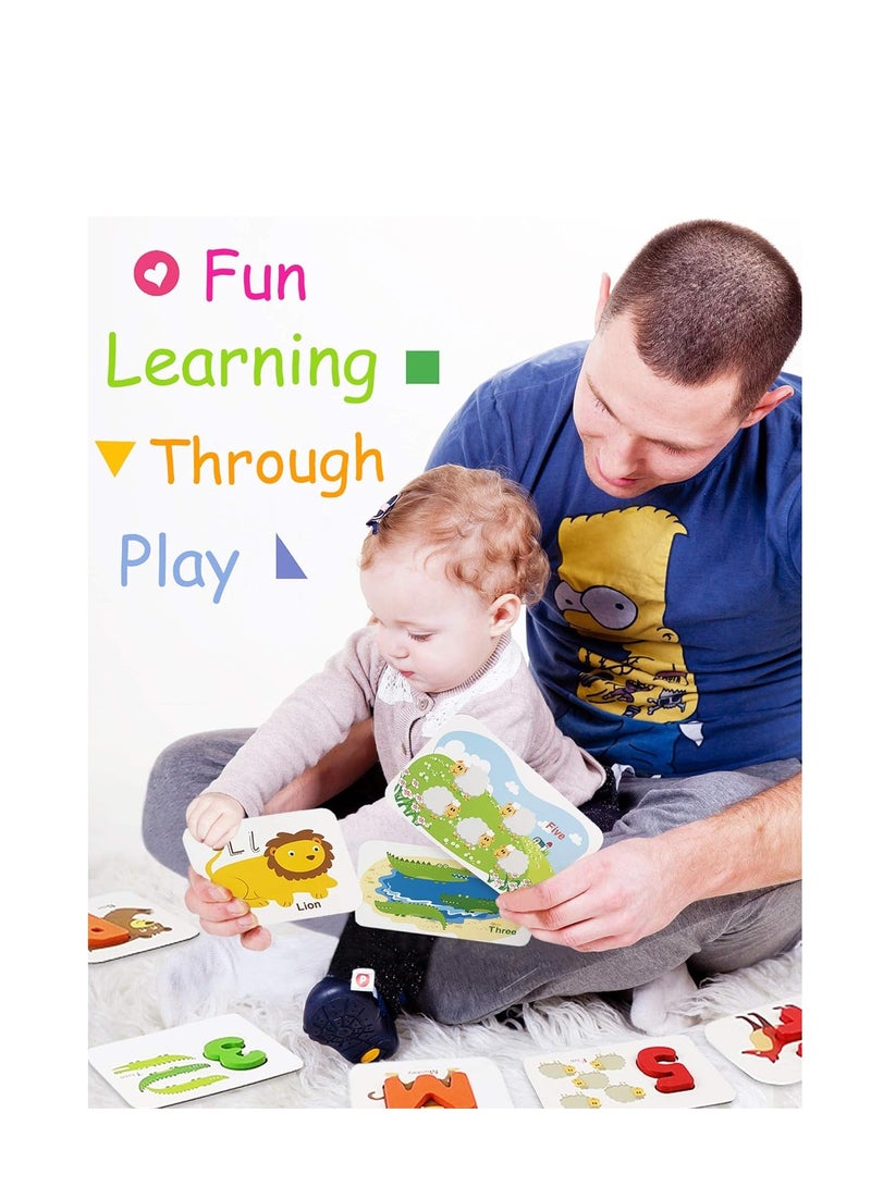 Number and Alphabet Flash Cards for Toddlers 3-5 Years, ABC Montessori Educational Toys Gifts for 3 4 5 Year Old Preschool Learning Activities  - Image 2