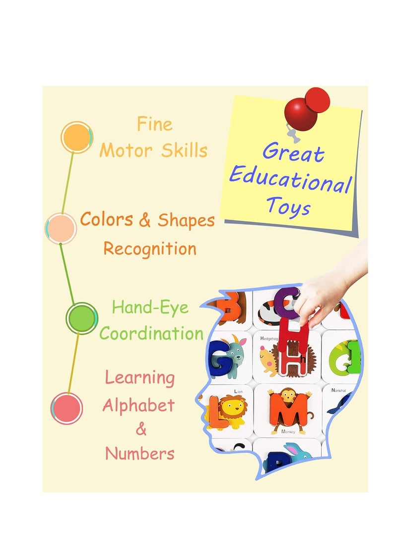 Number and Alphabet Flash Cards for Toddlers 3-5 Years, ABC Montessori Educational Toys Gifts for 3 4 5 Year Old Preschool Learning Activities  - Image 5