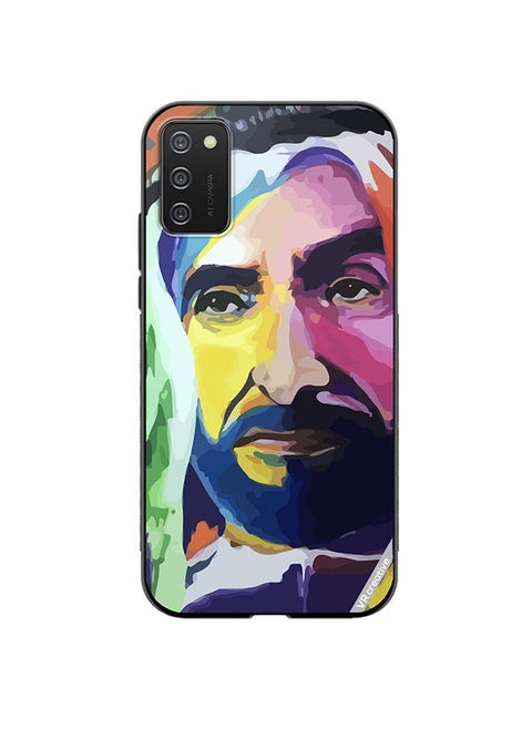 Protective Case Cover For Samsung Galaxy A03s Sheikh Zayed Bin Sultan Al Nahyan Design Multicolour