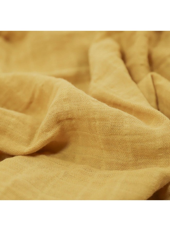 Little Unicorn 100% Certified Natural Organic Cotton Muslin Swaddle Blanket (Wheat) - Image 1