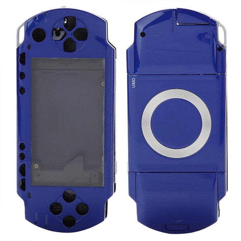 For PSP1000 Game Shell Blue Full Housing Shell Cover - High Quality PC Material with Anti-Skid Design for PSP 1000 Console Repair - Image 4
