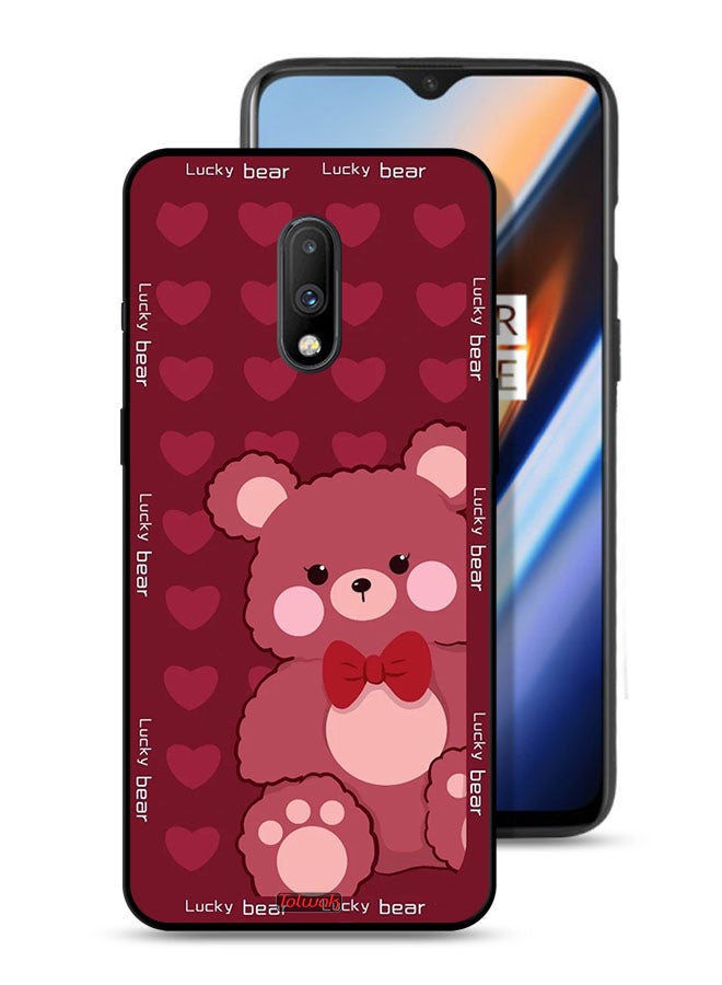 Tolwak OnePlus 7 Protective Case Cover Lucky Bear - Image 1