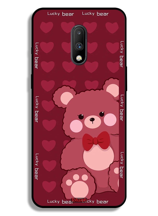 Tolwak OnePlus 7 Protective Case Cover Lucky Bear - Image 2