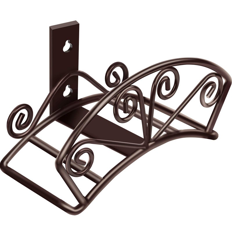 TomCare Garden Hose Holder Heavy Duty Water Hose Holder Solid Metal Hoses Hanger Wall Mount Decorative Durable Garden Hoses Storage Hose Reel Hose Organizer for Outside Yard, Bronze - Image 1