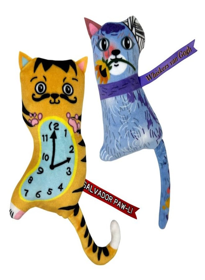KONG Artz Cats - Crackling Cat Toys with Catnip, Ribbon and Tail (Bundle (Kahlo/Picasso and Dali/Van Gogh)) - Image 3