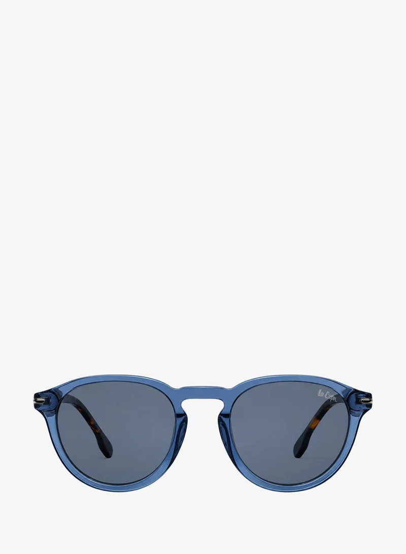 Lee Cooper 1.4 Tac Polarized Sunglasses Transparent Blue Frame Grey Mirror Lens 51mm  - LCU10537C3