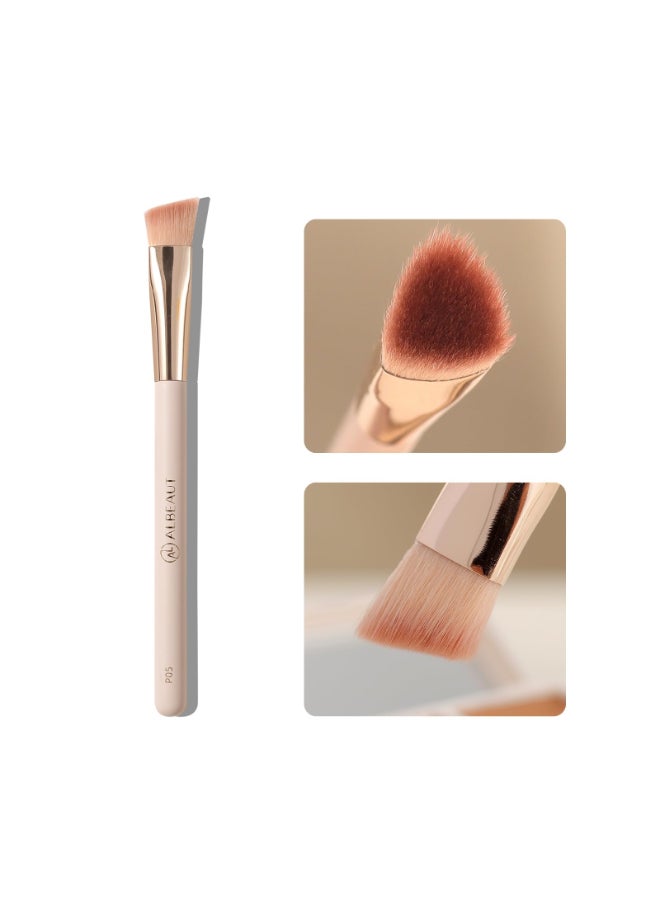 Albeaut Triangle Concealer Brush Angled Under Eye Brightening Brush for Liquid Cream Powder Small Nose Contour Foundation Makeup Brush - Image 2