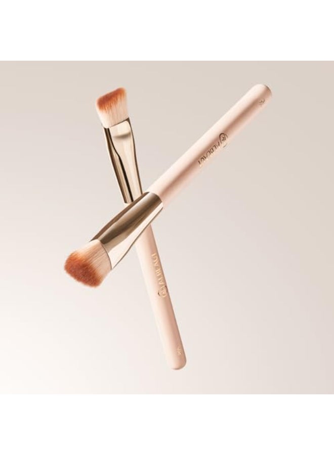 Albeaut Triangle Concealer Brush Angled Under Eye Brightening Brush for Liquid Cream Powder Small Nose Contour Foundation Makeup Brush - Image 3