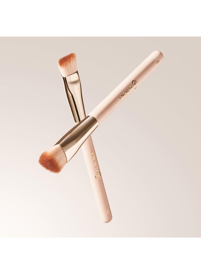Albeaut Triangle Concealer Brush Angled Under Eye Brightening Brush for Liquid Cream Powder Small Nose Contour Foundation Makeup Brush - Image 4