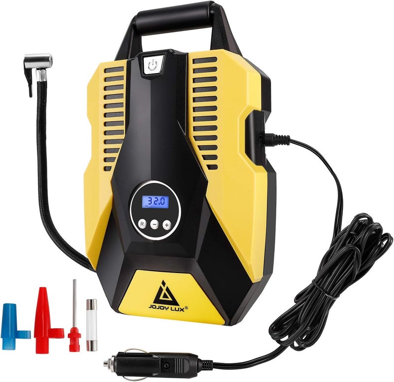JOJOY LUX Digital Tire Inflator 12V DC Portable Auto Air Compressor Pump - Image 1
