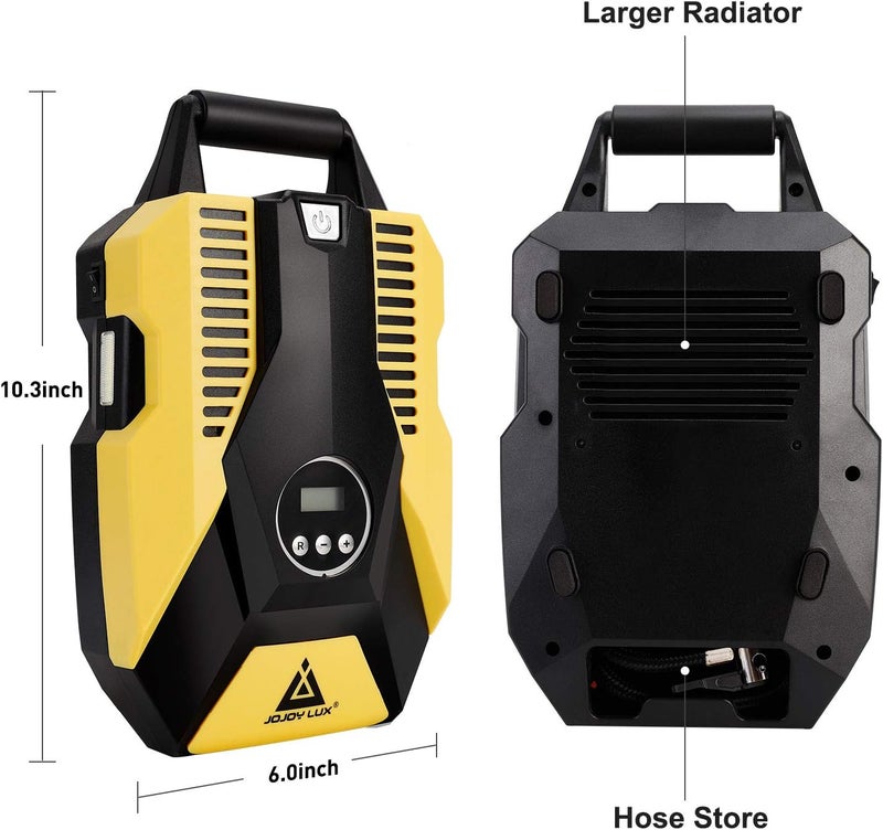 JOJOY LUX Digital Tire Inflator 12V DC Portable Auto Air Compressor Pump - Image 3